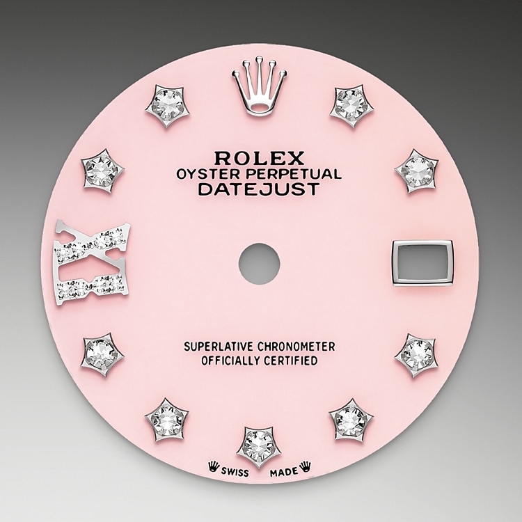 Pink opal dial